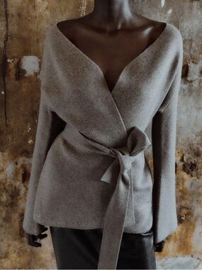 Zara Belted Knit Cardigan